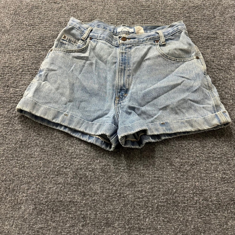 Xhilaration Denim Shorts Womens Size 13 Blue High Waisted Cuffed Cotton Casual